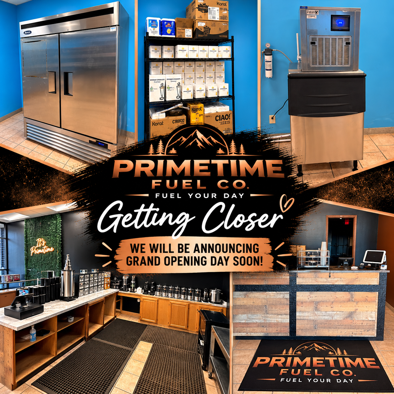 PrimeTime Fuel Co. store and opening collage